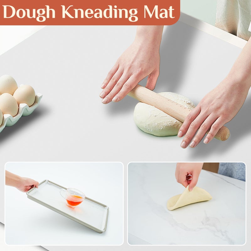 GTJ Silicone Baking Mat, 12 IN x 6 FT Free Cutting Baking Sheet,Non-Stick Reusable Dough & Pastry Mat,Non-Slip Silicone Mat Roll for Air Fryer Liner,Freeze Dryer,Oven Baking Pan,Kitchen Counter - Image 5