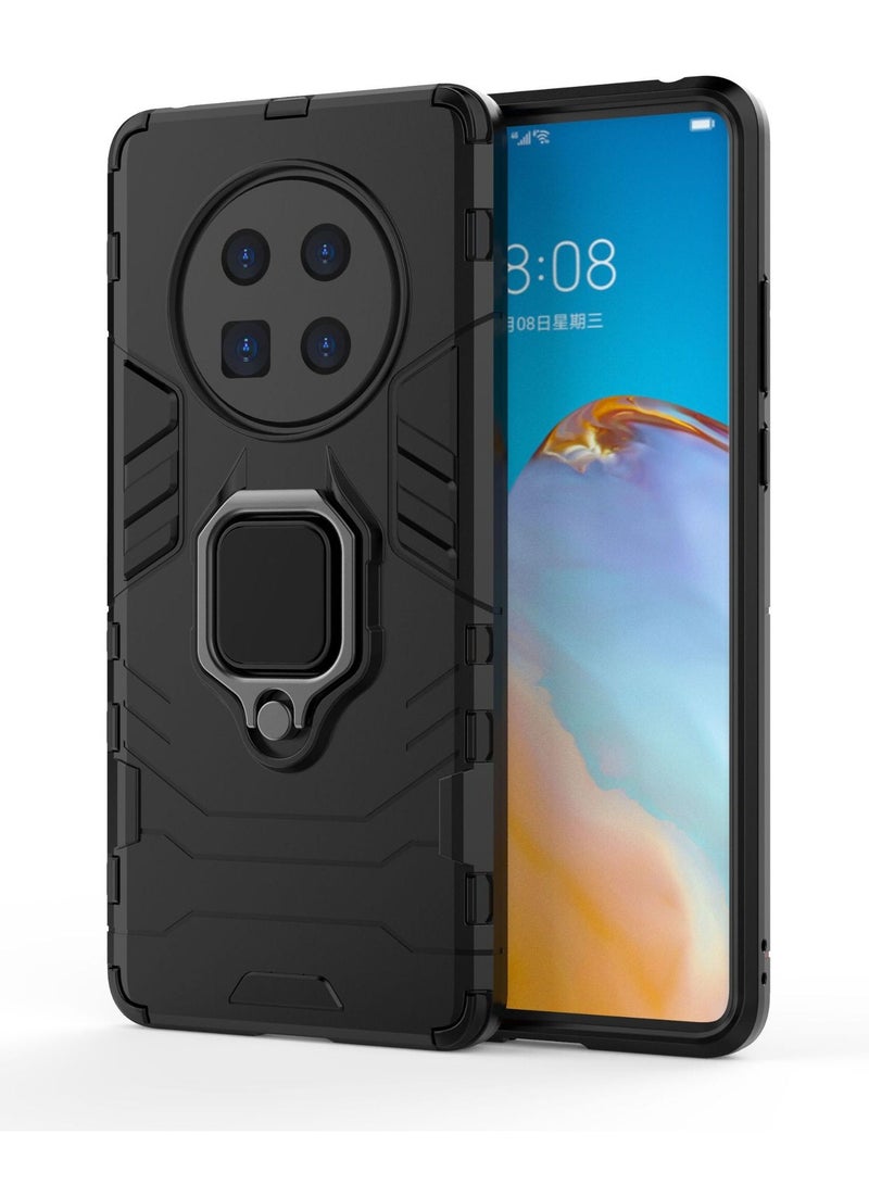 Black Protective Cover With Ring Bracket For Huawei - Image 1