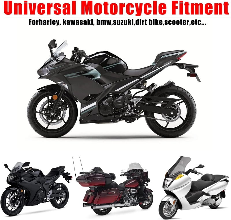 Sresk Motorcycle Windshield Extension - Adjustable Clip On Wind Deflector for Harley, Suzuki, Kawasaki - Image 4