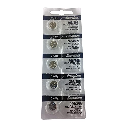 Energizer 395/399 Silver Oxide 5 Batteries (SR927W / SR927SW) - Image 5