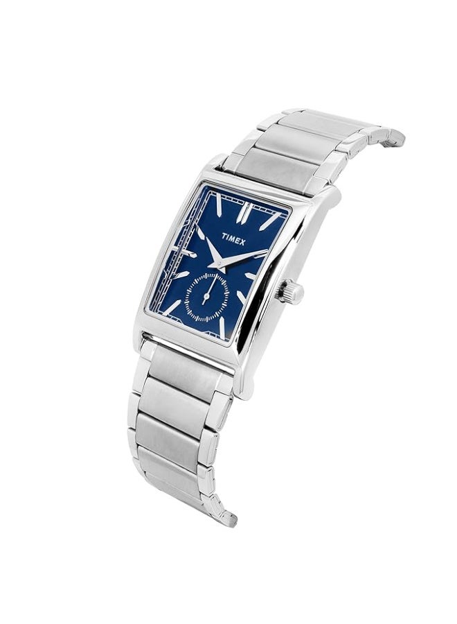 تيميكس ساعة TIMEX تناظرية للرجال، بمينا مستطيل ومقاومة للماء - Image 2