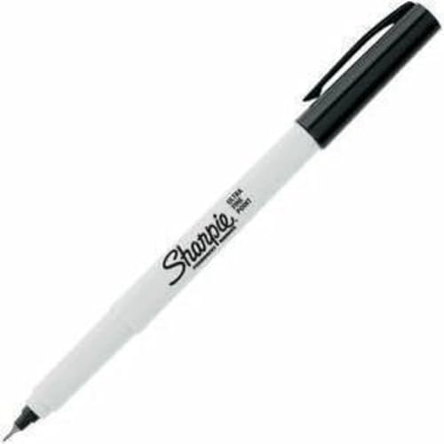 Sharpie Permanent Markers, Ultra Fine Point, Black, 12-Count - Image 4
