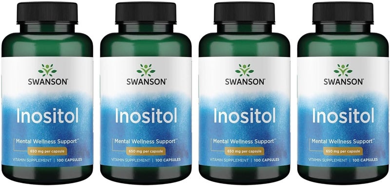 SWANSON Inositol Capsules 650mg for Mental Wellness Support