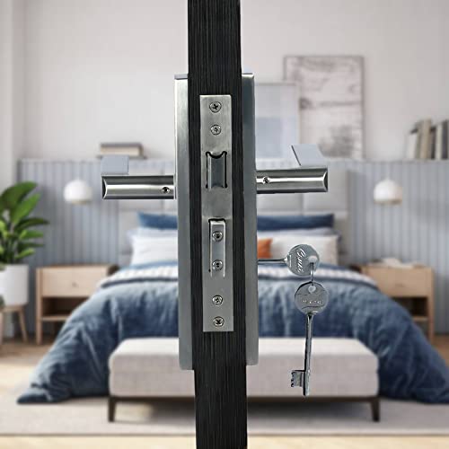 Crust Premium Heavy Duty Mortise Door Lock for Bedroom, Living Room, Main Door | 3 Keys | 6 Lever Double Stage Lockset (BEGO, 8 Inch Long Keyed Plate, Satin) - Image 3