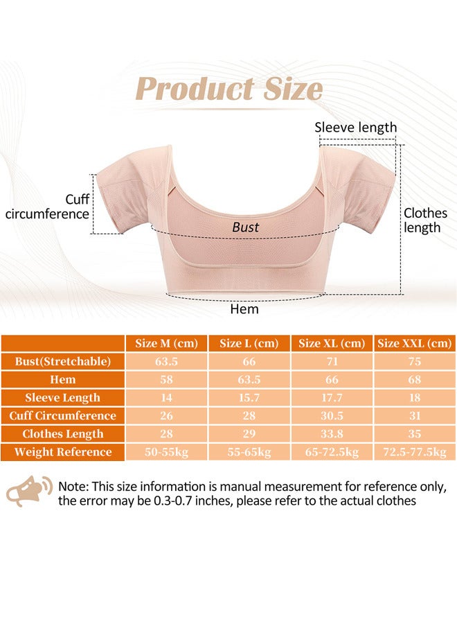 Generic 1pc Breathable Mesh Underarm Sweat Vest Armpit Sweat Pads for Under Armpits Underarm Sweatproof Pads Washable Sweatpads Sweat Shield Undershirts for Women Girls Ladies  - Image 5