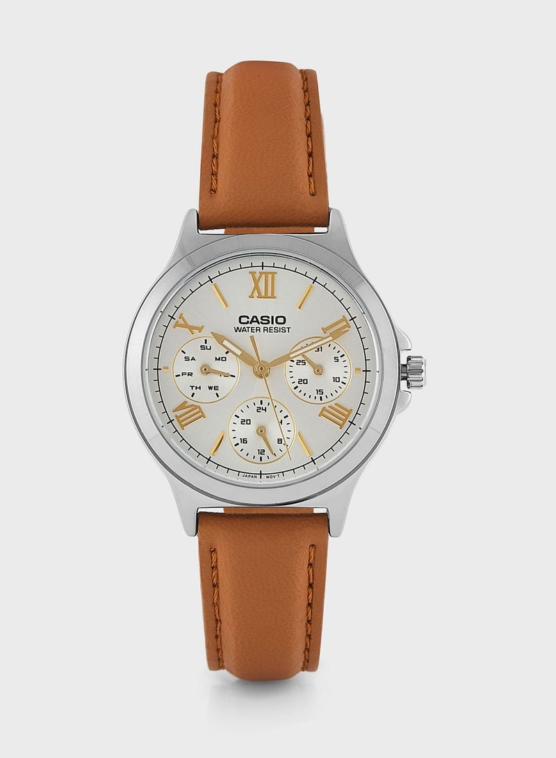 CASIO Pu Strap Analog Watch - Image 1