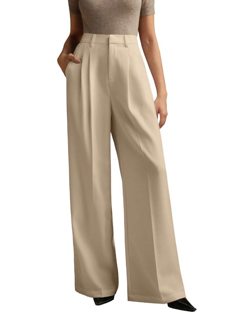 KOTTY Womens Solid Persuasion Beige Lightweight Pant (Beige,M)-KTTWOMENSPANT724M - Image 1