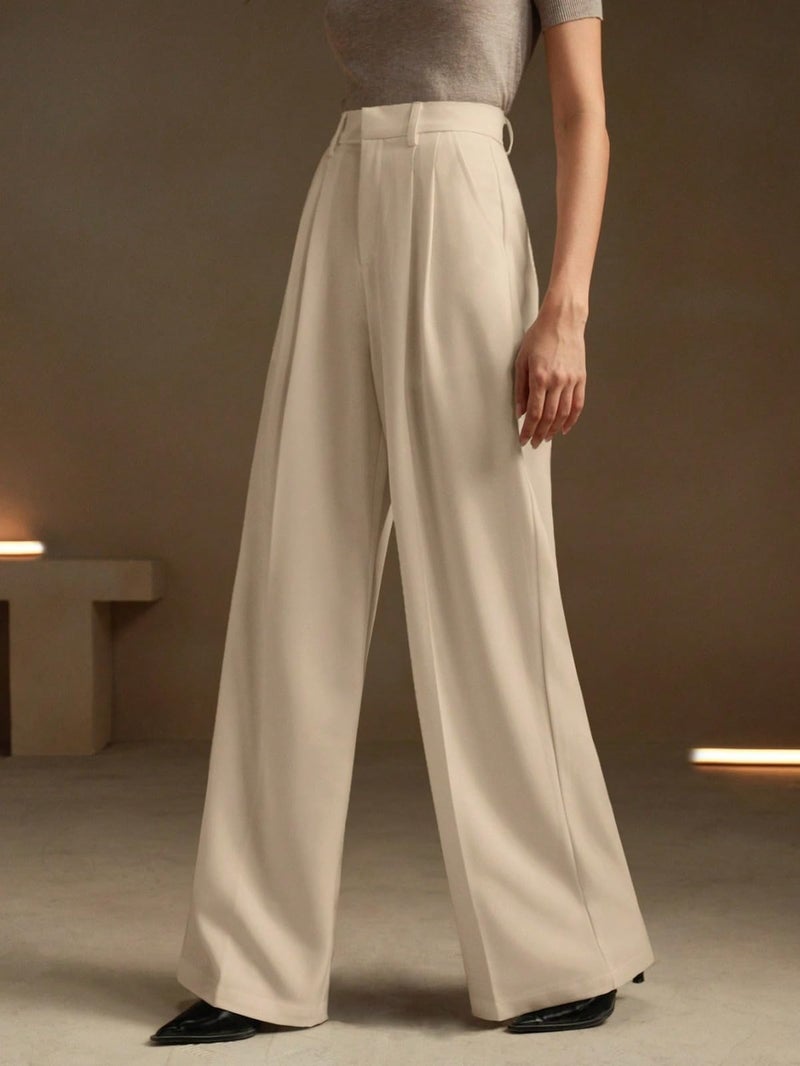 KOTTY Womens Solid Persuasion Beige Lightweight Pant (Beige,M)-KTTWOMENSPANT724M - Image 3
