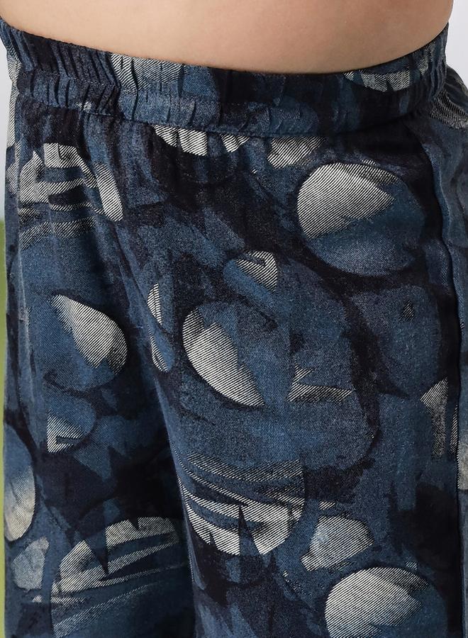 Stylo Bug Boys Printed Collar Neck Casual Shirt And Shorts Set - Image 5