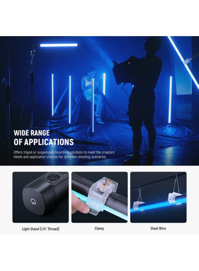 نيوير TL90C 30W RGB Tube Light with APP/2.4G/DMX Control - Image 2