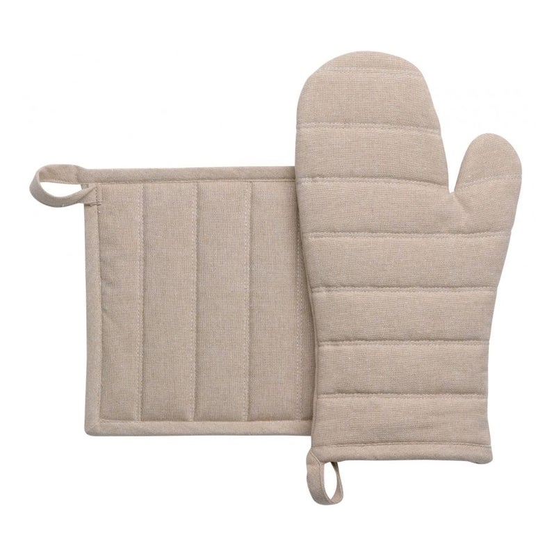 Jona Cream Glove & Potholder Set of 2