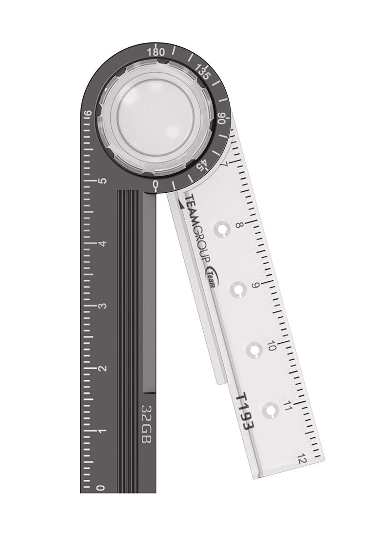 TeamGroup فلاشة T193 USB3.2 سعة 32 جيجابايت باللون الرمادي  - Image 3