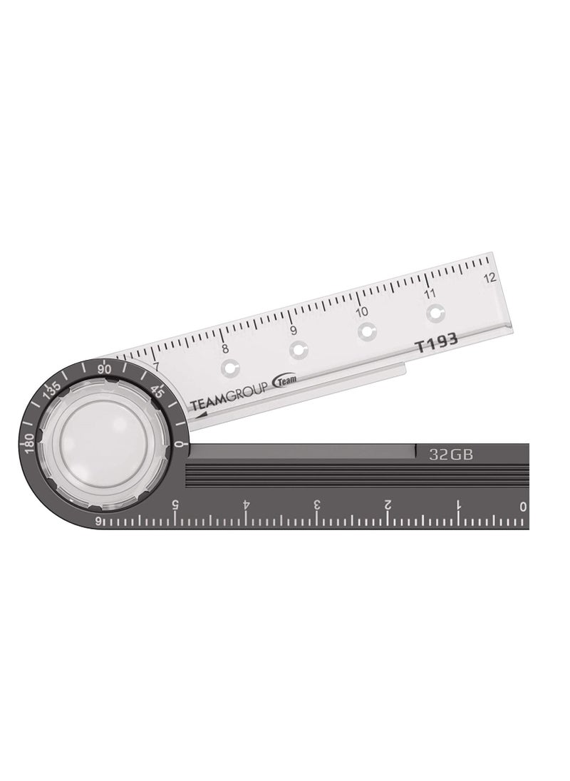 TeamGroup فلاشة T193 USB3.2 سعة 32 جيجابايت باللون الرمادي  - Image 2