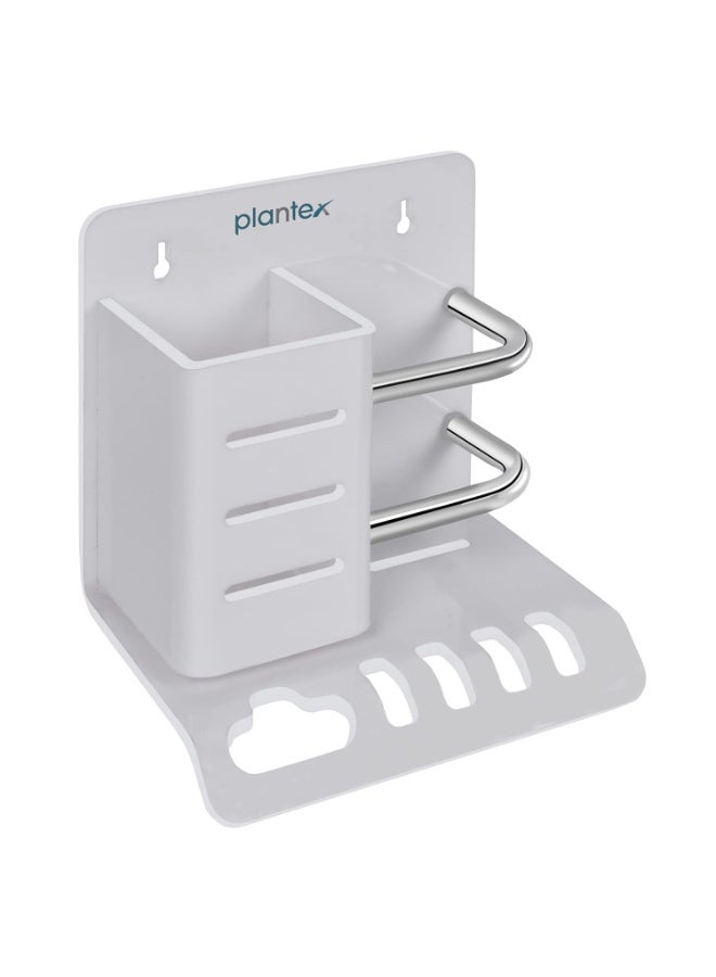 Plantex Acrylic Multipurpose Tooth Brush Holder/Stand/Tumbler for Bathroom Accessories - (White) - Image 4