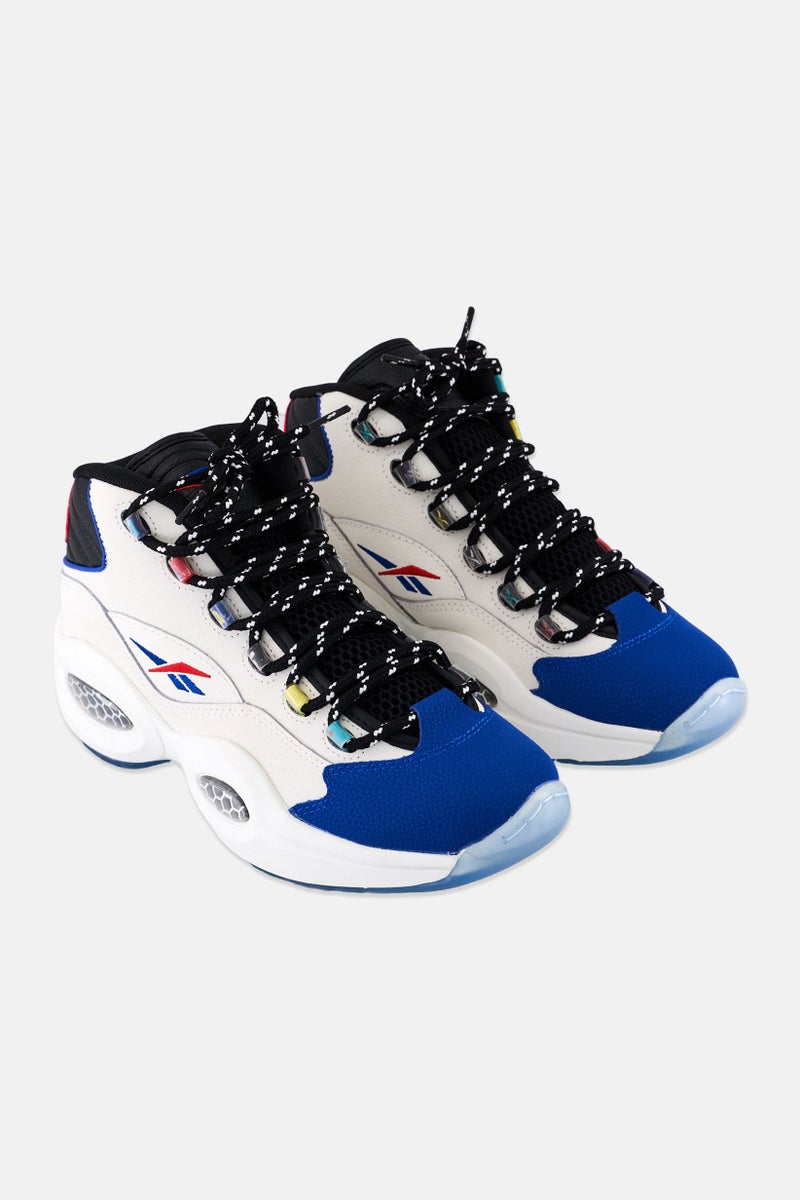 Reebok Men Question Mid Lace Up Basketball Shoes, Multicolor - Image 1