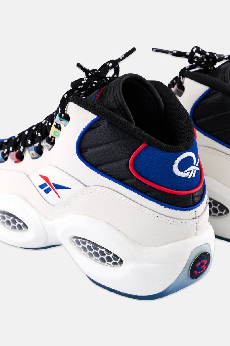 Reebok Men Question Mid Lace Up Basketball Shoes, Multicolor - Image 2