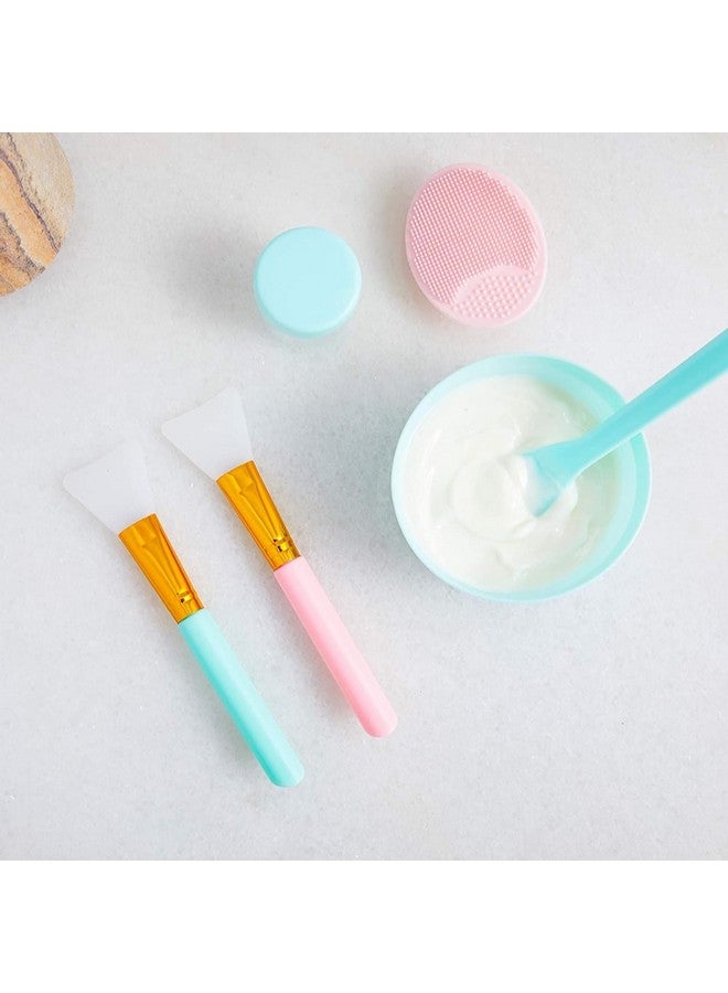 جلامليلي 10 قطع من منظف الوجه وفرشاة تقشير الجسم من السيليكون، فرشاة تقشير للاستحمام، 5 ألوان - Image 2