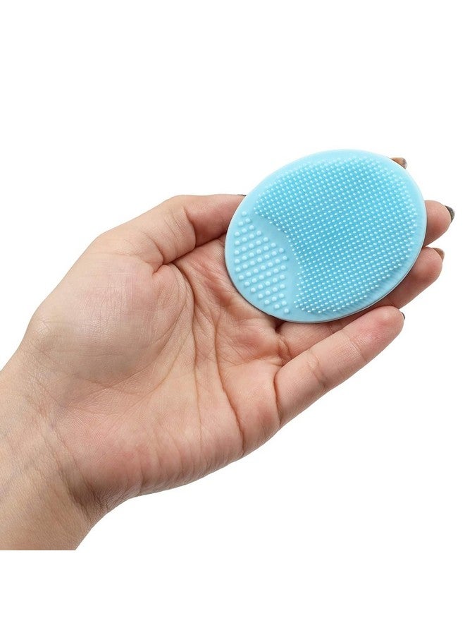 جلامليلي 10 قطع من منظف الوجه وفرشاة تقشير الجسم من السيليكون، فرشاة تقشير للاستحمام، 5 ألوان - Image 3