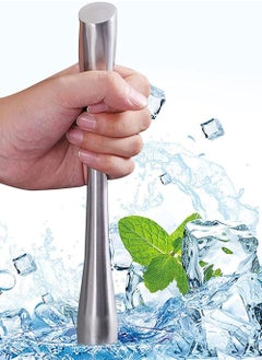 SYOSI Muddler for Drinks 10-inch Stainless Steel Muddler and Mixing Spoon Drink Muddler with Case Home Tool Set Tools for Fruit Based Drinks Birthday Party and Housewarming  - Image 5