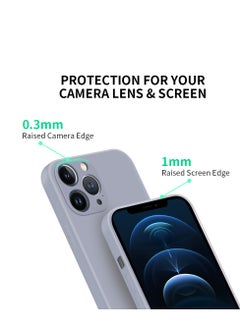 INFOSUN INFOSUN Compatible with apple iPhone 12 Pro Full Coverage for Protective Case, Ultra Slim Soft Silicone Gel TPU Cover, Matte Surface Ultra-Thin Case, for iPhone 12 Pro (Gray)  - Image 4
