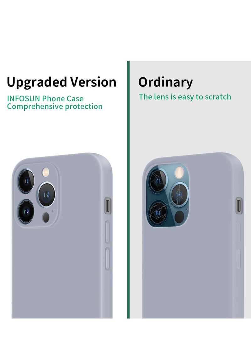 INFOSUN Compatible with apple iPhone 12 Pro Full Coverage for Protective Case, Ultra Slim Soft Silicone Gel TPU Cover, Matte Surface Ultra-Thin Case, for iPhone 12 Pro (Gray) - Image 2