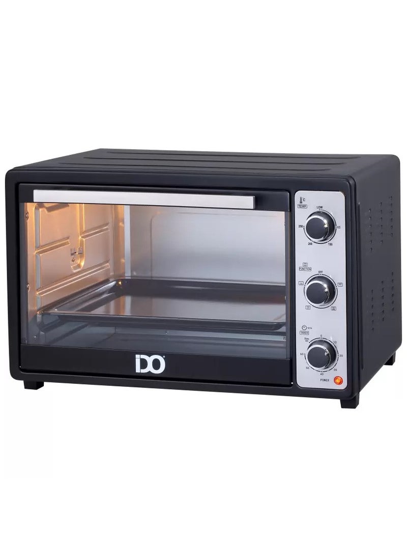 Generic I-DO Electric Oven, 45L, 1800W, Black & Silver  - Image 2