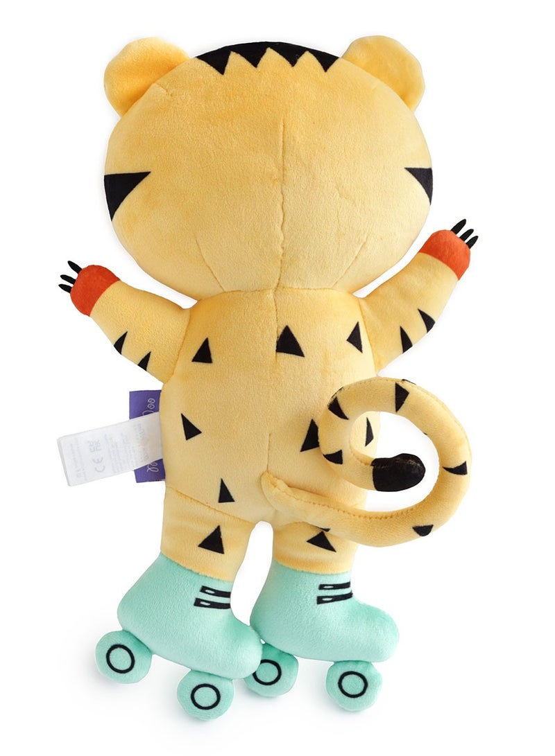 Milk & Moo Skater Cheetah Plush Toy, Cute Super Soft Toys, 29cm, Perfect for Playing and Snuggling, Safe for Children, 100% Polyester - Image 4