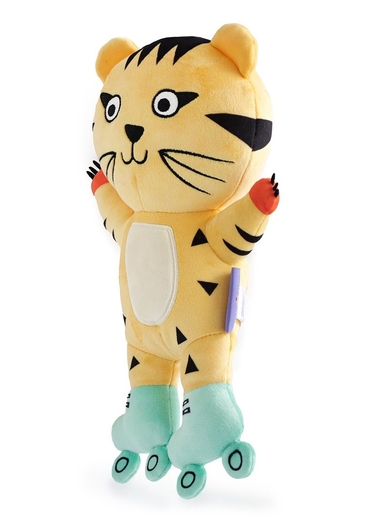 Milk & Moo Skater Cheetah Plush Toy, Cute Super Soft Toys, 29cm, Perfect for Playing and Snuggling, Safe for Children, 100% Polyester - Image 2
