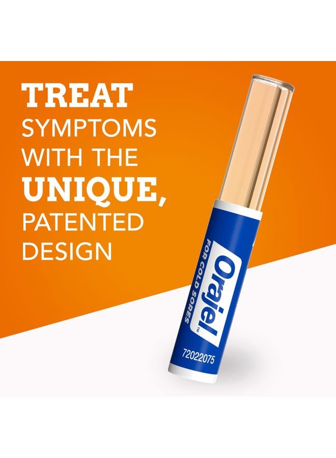 Orajel Touch Free Cold Sore Treatment .12oz, Liquid Formula, Provides Immediate & Targeted Pain Relief, Bonus Size, 6 Applicators.  - Image 5