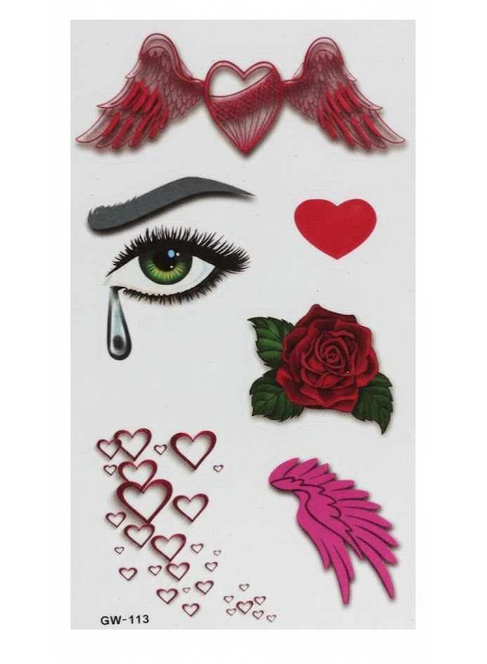 تاتو مؤقت اشكال مختلفه ملونة جذابه - Image 1