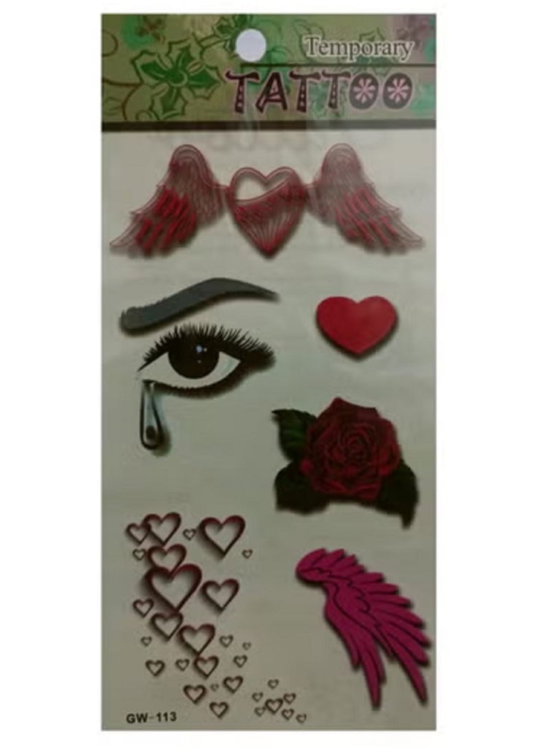 تاتو مؤقت اشكال مختلفه ملونة جذابه - Image 2