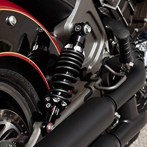 Indian Motorcycle Rear Shocks Adjustable by FOX for Specific Scout, Scout Sixty, Scout Bobber, Scout Rogue, Scout Rogue Sixty Models and More, Gloss Black, Pair, Performance Parts - 2881790-463 - Image 5