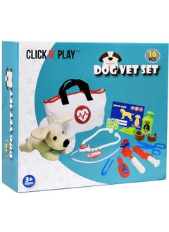 Click N' Play Click N' Play Kids Veterinary Playset, Vet Play Sets for Kids, Vet Pretend Play for Kids, Vet Set Includes Plush Dog Toy and Vet Kit Pack,Veterinarian Kit for Kids, Click N Play Toy Puppy Set for Kids  - Image 4