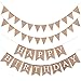 Irenare 4 Pieces Happy Birthday Banner Colorful Birthday Party Decor Rainbow Felt Garland Banner Rainbow Party Decorations SuppliesLinen - Image 3