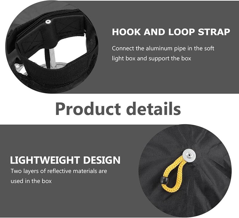 Camera Flash Softbox Diffuser Light Sock Portable with Storage Bag for Photography Video - Image 3