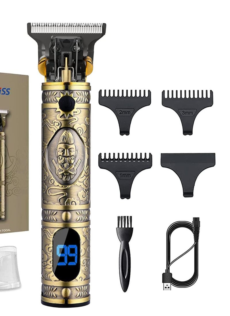 Generic - Professional Mens Hair Clippers Zero Gapped Cordless Hair Trimmer Professional Haircut & Grooming Kit for Men Rechargeable LED Display - Image 1