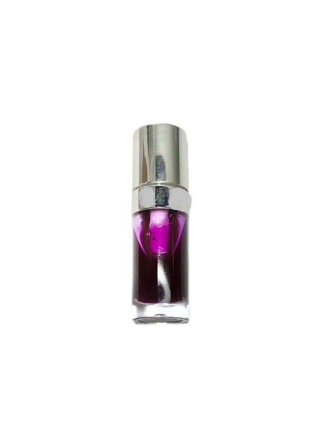 Gege Bear Plant Extract Lip Oil Gloss | High Glass Mirror Shine Lips Finish | Moisturizing Glossy Lip Glosses with Plush Sponge Applicator | Including Red, Pink & Violet Shades | Long-Lasting Comfortable Wear For Women Girls (06# Mysterious Violet, 6g) - Image 1