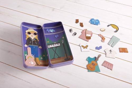 Petit Collage Magnetic Dress Up Music Maker  Magnetic Game Board with Mix and Match Magnetic Pieces Ideal for Ages 3  Includes 2 Scenes and 25 Creative Magnetic Pieces Medium - Image 5