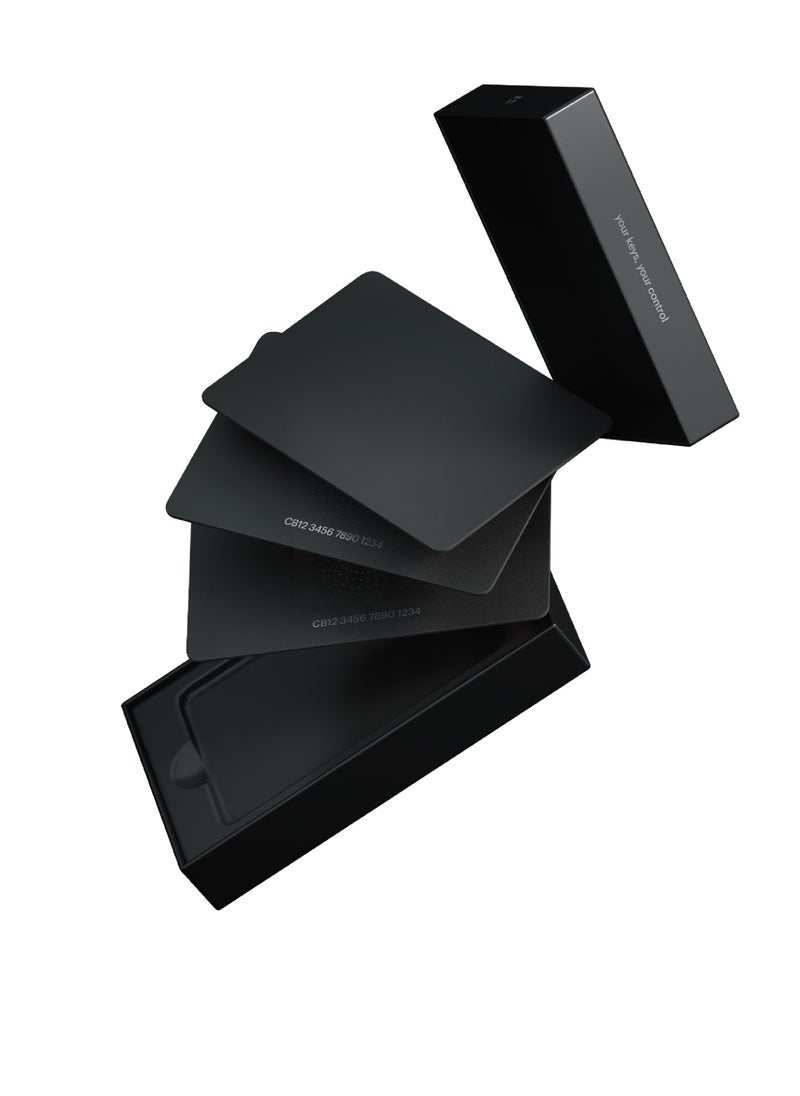 tangem - Tangem Crypto Hardware Wallet 2.0 - Stealth Black (Pack of 3 Cards) - Image 1