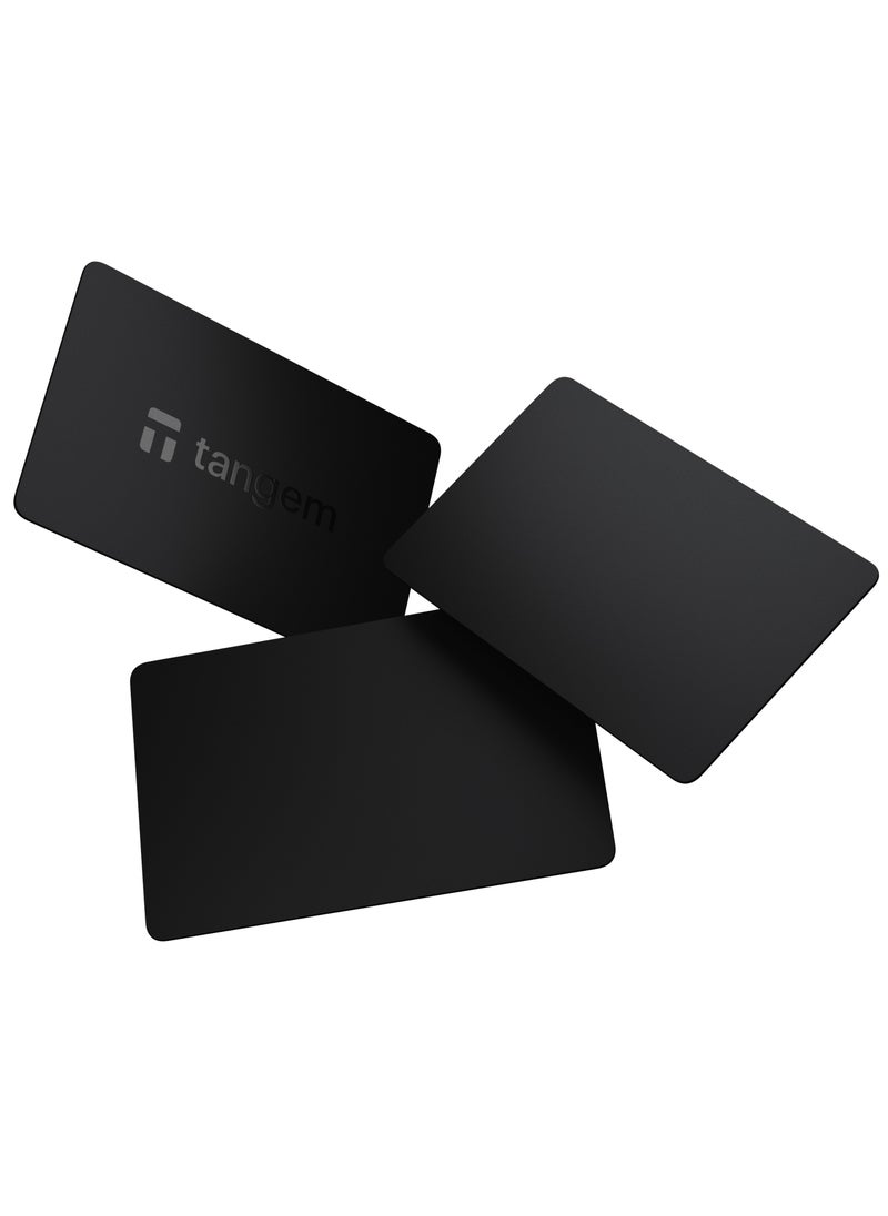tangem Tangem Crypto Hardware Wallet 2.0 - Stealth Black (Pack of 3 Cards)  - Image 1