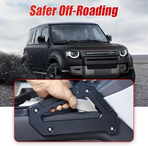 EVGoXMods 2Pcs Center Console Grab Handles Compatible with 2020-2025 Land Rover Defender 90 110 130 Aluminum Alloy Grip Handle for Armrest Both Side Interior Accessories - Image 3