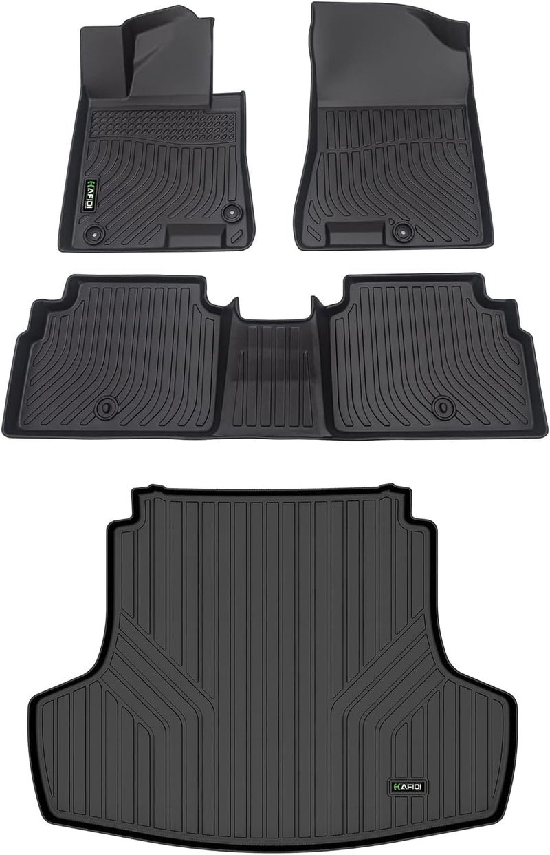 HAFIDI All Weather Floor Mats & Cargo Liner Set for Kia K5 and Hyundai Sonata - Image 1