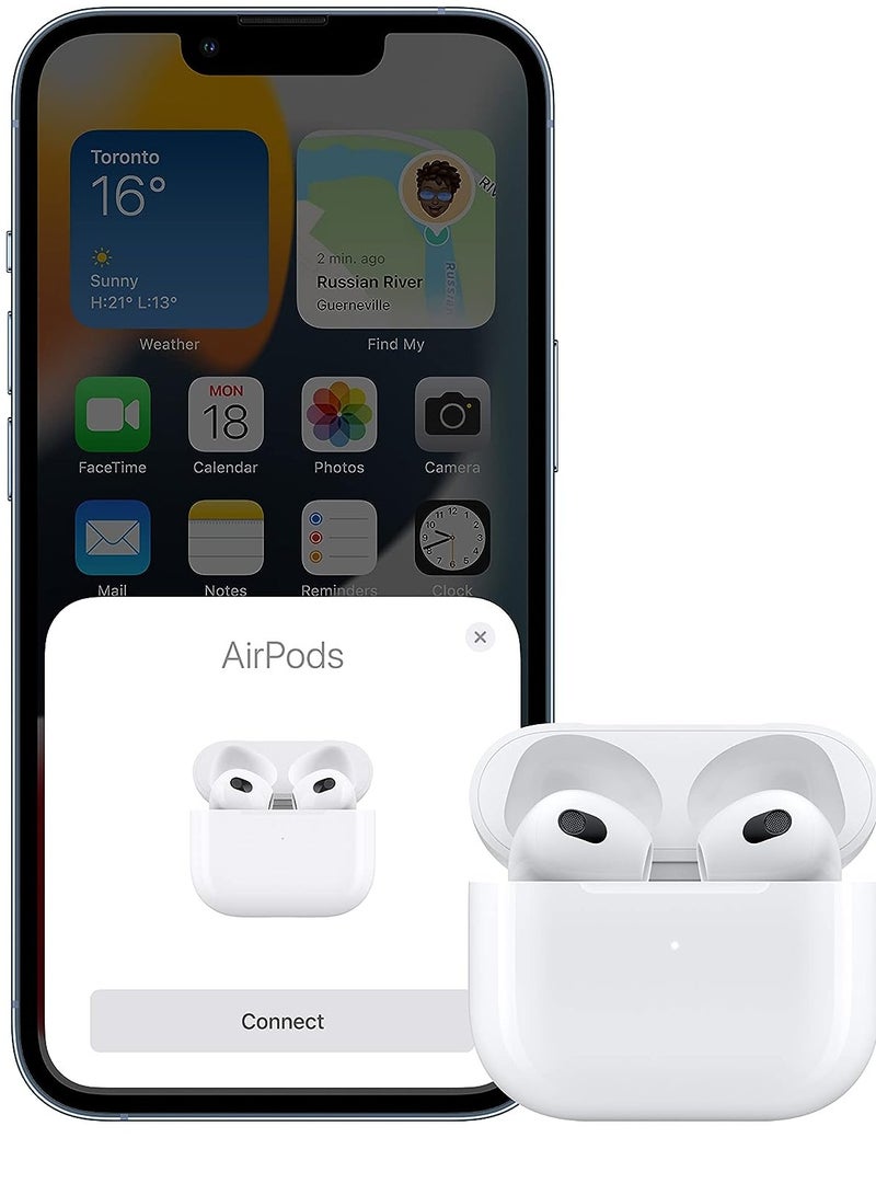 ELTRAZONE Wireless Earbuds Bluetooth Headphones Built in Mic in Ear Bud Noise Canceling 3D Stereo Air Buds Earbuds Fast Charging Wireless Earbuds with Cable(White) - Image 5