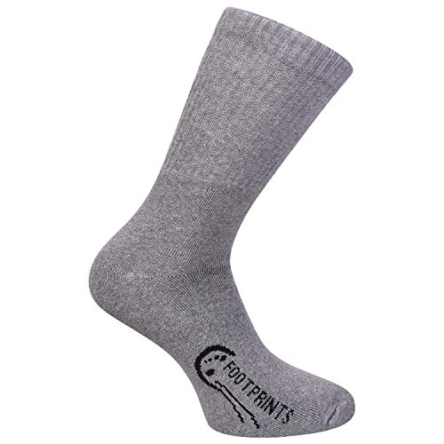 FOOTPRINTS Bamboo & Organic Cotton Men's Socks | Anti-Odour & Breathable | Pack of 3 | Black, White, Grey - Image 3