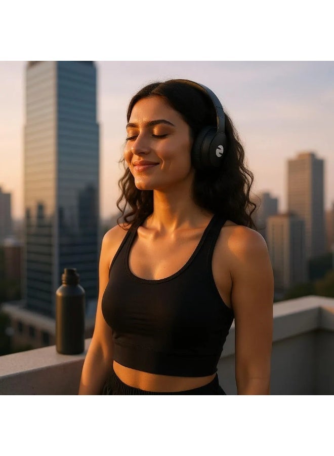 زوم بلس سماعات رأس ZP78 (سلسلة SONIDO) الذكية مع خاصية إلغاء الضوضاء النشطة بتقنية البلوتوث مع أوضاع متعددة وتصميم قابل للطي وسماعات رأس بلوتوث ومدة تشغيل تصل إلى 30 ساعة وتوافق واسع وصوت عالي الدقة وسماعات رأس خفيفة الوزن للغاية - Image 2