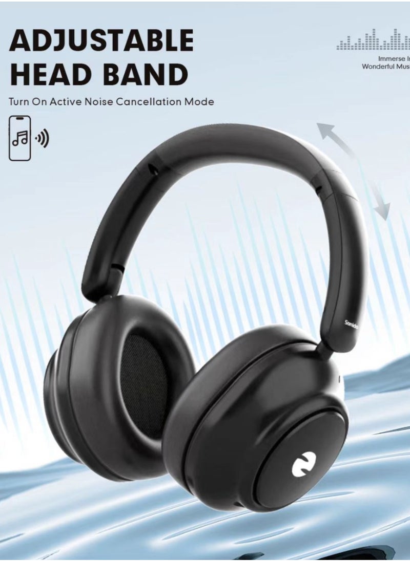 ZP78 (SONIDO SERIES) Smart Active Noise Cancelling Headphones Bluetooth with Multiple Modes, Collapsible Design Bluetooth Headphones, 30H Playtime, Wide Compability, High-Res Audio And Very Light Weight Headphones - pzsku/Z448A282F47B9E640C0E6Z/45/_/1740136267/560b04b7-7651-4e5d-86fc-4e394bc1a467