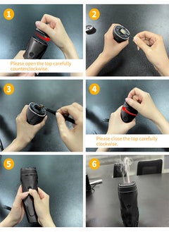 0TO1 TECH Handheld Portable Hair Censer Only Black 2-In-1 Rechargeable Censer Fragrance Diffuser  - Image 5