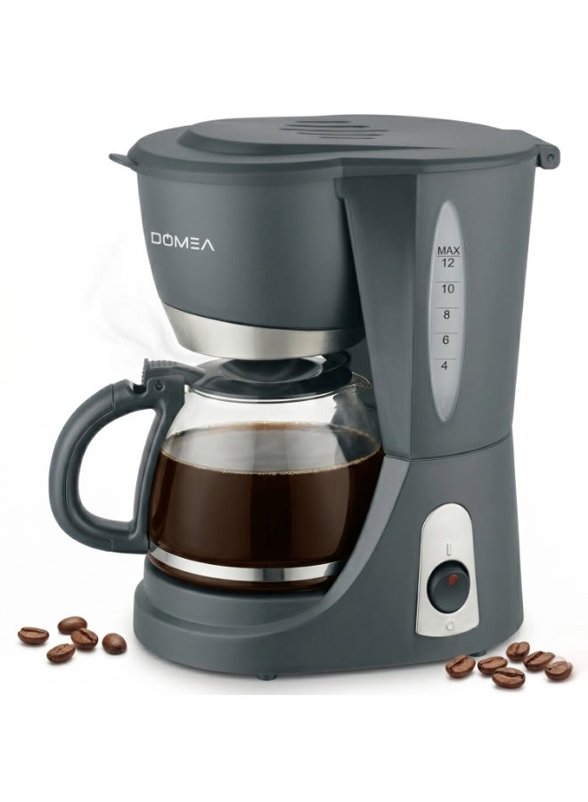 Coffee Maker 1.2L – 12 Cup Drip Coffee Machine with Glass Carafe, Washable Filter, Quick Heating & One-Touch Operation, Coffee Brewer for Home & Office, 830W KCM171