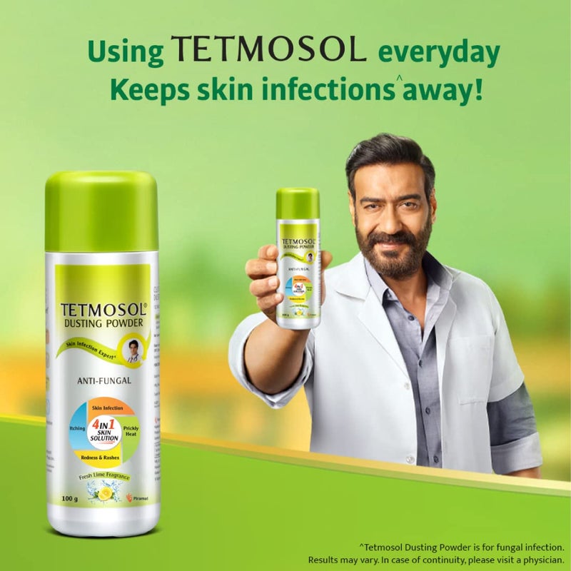 tetmosol Tetmosol Antifungal Dusting Powder  for daily use  fights skin infections prickly heat itching  Pack of 2 2x100gms  - Image 3