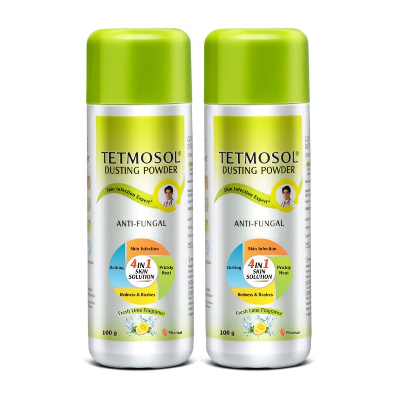 tetmosol Tetmosol Antifungal Dusting Powder  for daily use  fights skin infections prickly heat itching  Pack of 2 2x100gms  - Image 1